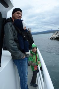 Mit einem kleineren Boot zur Tierbeobachtung vor Ushuaia