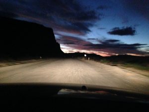 Nachtfahrt quer durch Argentinien